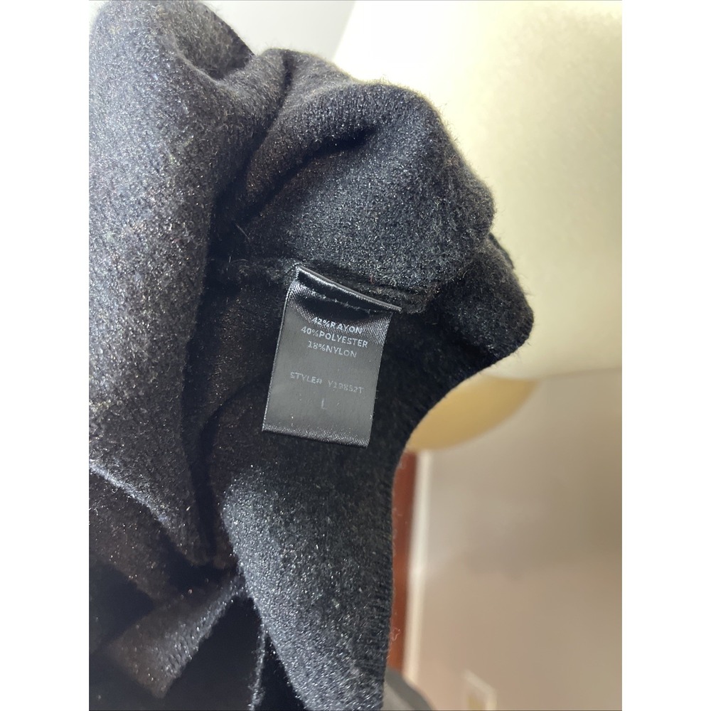 Tuckernuck Pomander Place Black‎ Sparkle Turtleneck Sweater Dress Large L - Picture 9 of 9